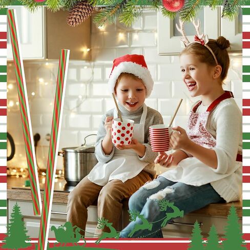 Vesici 9 Inch Striped Straws Reusable Plastic Straws with Cleaning Brush Red Striped Hard Drinking Straws Unbreakable Mason Jar Straws for Christmas Party Decoration Supplies (Red and White,50 Pcs) in Saudi Arabia