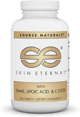 Source Naturals Skin Eternal Tablet with DMAE, LIPOIC Acid, & C Ester - 60 Tablets in Kuwait