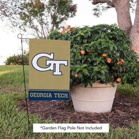 شعار Desert Cactus Georgia Tech Garden Flag Yellow Jackets GT Institute of Technology لافتة 100% بوليستر (تصميم B) in Saudi Arabia