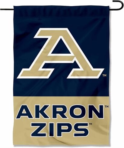 Akron Zips Wordmark Garden Banner Flag in Saudi Arabia