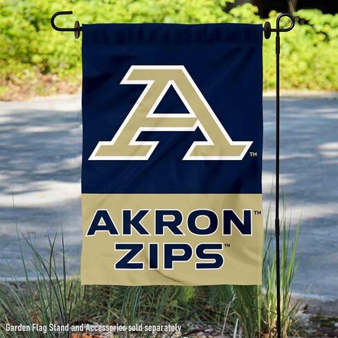 Akron Zips Wordmark Garden Banner Flag in Saudi Arabia