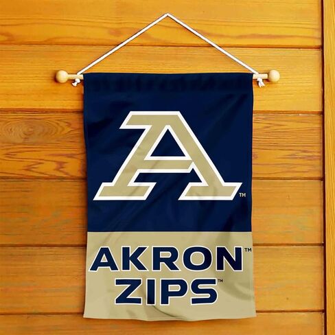 Akron Zips Wordmark Garden Banner Flag in Saudi Arabia