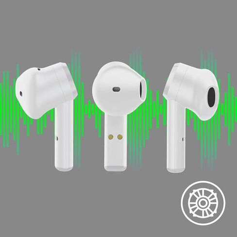 Razer Hammerhead True Wireless Bluetooth Gaming Earbuds: 60ms Low-Latency - IPX4 Water Resistant - Bluetooth 5.0 Auto Pairing - Touch Enabled - 13mm Drivers - Mercury White in Saudi Arabia