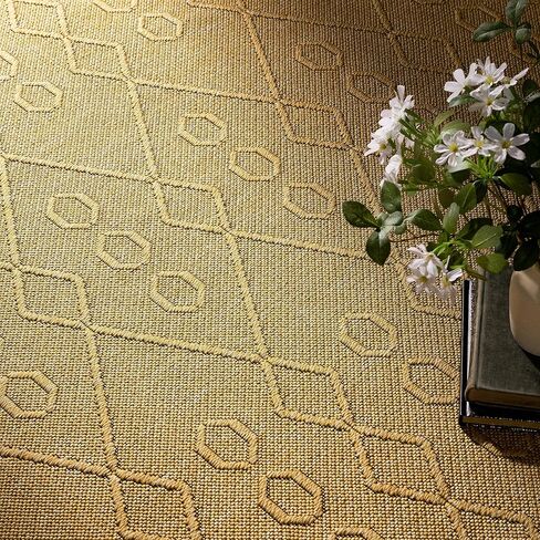 سجادة عداء قابلة للغسل في الغسالة وغير قابلة للانزلاق مقاس 2 × 8 للممر أو الممر أو المدخل أو المطبخ | 70% قطن، ذهبي 2'3'' x 7'7'' in Kuwait
