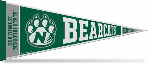 راية ديكور حائط من اللباد مقاس 30.48 سم × 76.2 سم من Rico Industries NCAA Northwest Missouri State Bearcats Rally - رائعة للمنزل/غرفة النوم/ديكور كهف الرجل in Saudi Arabia