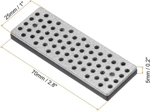 PATIKIL 70mm 240 Grit Extra-Coarse Ski Snowboard Diamond Stone, 3 Pack Ski Edge Sharpener Diamond Edge Files Snowboard Whetstone, Black in Saudi Arabia