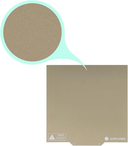 Gold PEI Build Plate for Anycubic Kobra 2, 3D Printer Textured PEI Spring Steel Platform Print Bed for Kobra 2, Kobra 2 Pro, Kobra 2 Neo, Kobra Go/Neo 230x230mm in Kuwait