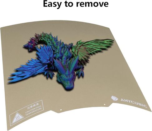 Gold PEI Build Plate for Anycubic Kobra 2, 3D Printer Textured PEI Spring Steel Platform Print Bed for Kobra 2, Kobra 2 Pro, Kobra 2 Neo, Kobra Go/Neo 230x230mm in Kuwait