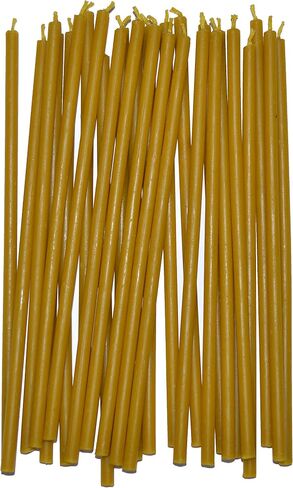 Candles Made from Wax Beeswax Candles for Happy Birthday, Candlelit Dinners, Churches, Prayer, Festive Cakes and Home Decor (Length 8 inches, Diameter About 0.26 inches) (40 Pack) in Saudi Arabia