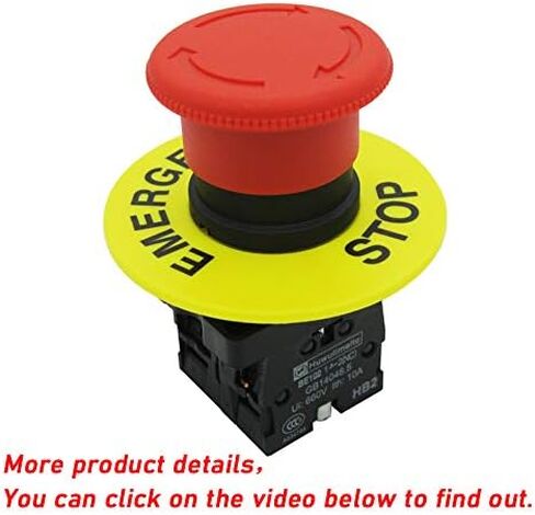 mxuteuk 1NC 1NO E-Stop Switches with Box Red Mushroom Emergency E-Stop Push Button Switch AC 660V 10A Switch Station Box G076 in Saudi Arabia