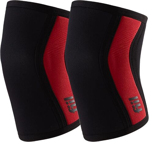 Knee Sleeves (1 Pair) 7mm Neoprene Thick High-Performance Knee Compression Support For Squats for Weightlifting, Powerlifting, Squatting & Fitness Activities for Men and Women (burgundy, Medium) in Saudi Arabia