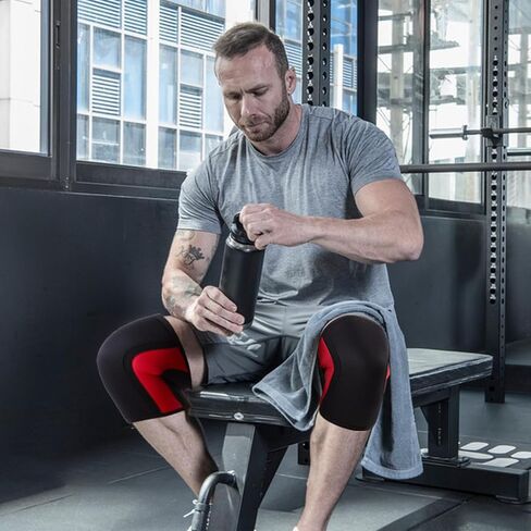 Knee Sleeves (1 Pair) 7mm Neoprene Thick High-Performance Knee Compression Support For Squats for Weightlifting, Powerlifting, Squatting & Fitness Activities for Men and Women (burgundy, Medium) in Saudi Arabia