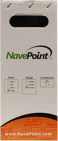 NavePoint NavePoint 76.2 قدم في كبل مكبر صوت للجدار CL2 16/2 معيار معيار معيار معيار معيار معيار معيار 2 كتلة الموصل الأبيض in Kuwait