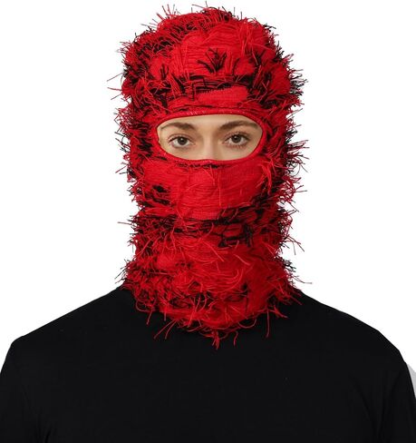 Distressed Balaclava Ski Masks for Men/Women, Shiesty Mask Neck Warmer Full Face Balaclava Face Mask for Cold Weather in Saudi Arabia