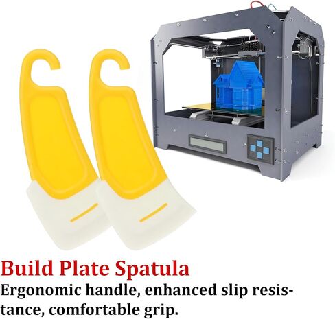 3D Printer Spatula, 2Pcs Silicone Spatula for 3D Printing Resin Removal, Resin Spatula Tools, Professional 3D Printer Tools Accessories, 3D Printer Accessories for Model Stripping Safety, Yellow in Saudi Arabia