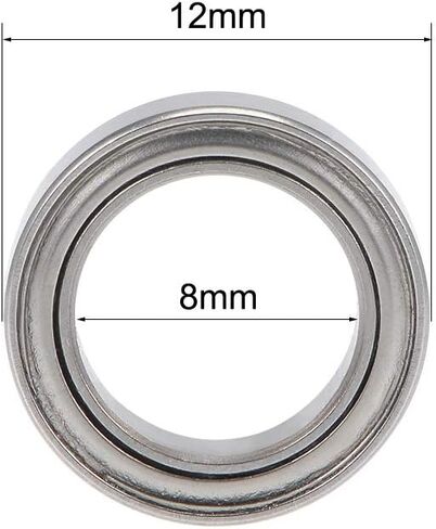 uxcell SMR74ZZ Deep Groove Ball Bearings 4mm x 7mm x 2.5mm Double Shielded Stainless Steel 2pcs in Saudi Arabia