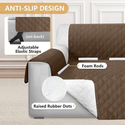 HDCAXKJ L Shape Couch Cover Sectional Sofa Cover 4 Pcs Corner Sectional Sofa Slipcovers Sets for Pets Dogs Washable Non Slip U Shaped Furniture Protector for Sectional Sofa (Dark Gray, Large) in Kuwait
