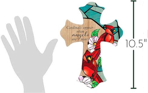 صليب حائط كارسون مقاس 10.5 بوصة "ظهور الكاردينالز" - صليب معلق كهدية تذكارية - هدية الفجيعة للجنازات - ديكور كاردينال in Kuwait