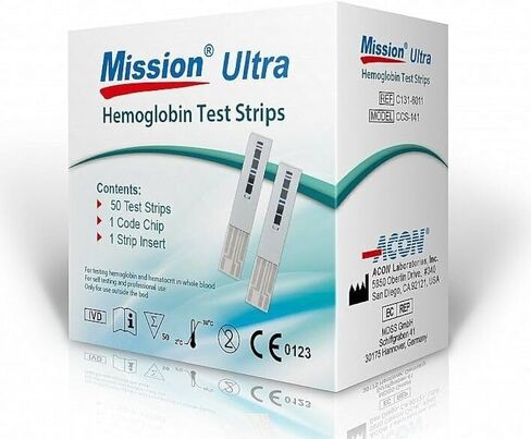 MISSION ULTRA HB GLUCOMETER WITH 50 STRIPS in Saudi Arabia