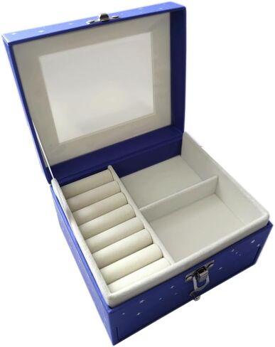 My Tiny Treasures Box Company Unicorn Jewelry Box for Little Girls and Young Girls with Mirror, Velvet Interior and Pull Out Drawer - 5.75 x 5.2 x 3.5 Inches (Purple) in Saudi Arabia