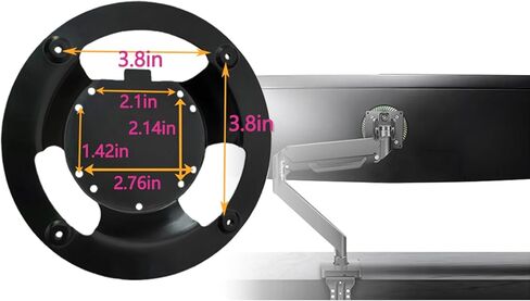 دعامة محول VESA للتثبيت على الحائط، متوافقة مع Samsung Odyssey G9 49 بوصة C49G97TSSN C49G95T S49AG952NN LC49G97TSSNXDC LS49AG952NNXZA in Kuwait