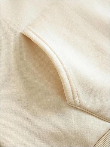 MakeMeChic Women's Letter Graphic Hoodies Pocket Thermal Lined Long Sleeve Pullover Sweatshirt in Saudi Arabia