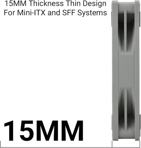 Thermalright TL-8015W وحدة المعالجة المركزية مروحة الكمبيوتر مروحة هادئة 4pin PWM مروحة الكمبيوتر، مروحة تبريد Slimline 15 مم، سرعة 2200 دورة في الدقيقة، مروحة تبريد وحدة المعالجة المركزية 80 مم (أبيض) in Kuwait