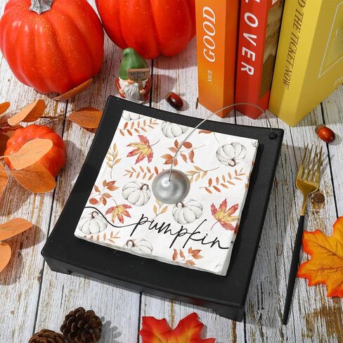 50Pcs Fall Pumpkin Napkins Pumpkin Eucalyptus Napkins Disposable Dinner Hand Napkins for Autumn Harvest Thanksgiving Dinner Party Supplies in Saudi Arabia