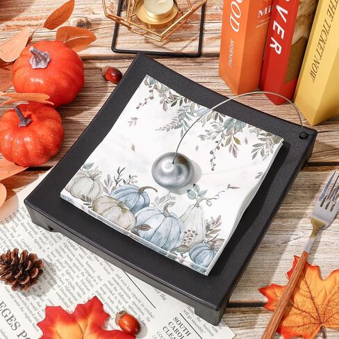 50Pcs Fall Pumpkin Napkins Pumpkin Eucalyptus Napkins Disposable Dinner Hand Napkins for Autumn Harvest Thanksgiving Dinner Party Supplies in Saudi Arabia