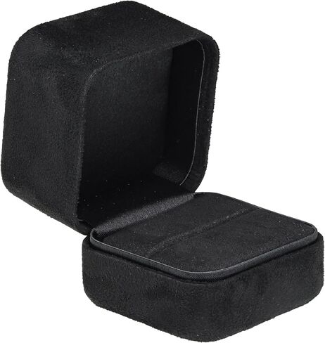 صندوق قلادة Ultrasuede ريش ناعم الملمس - صندوق هدايا مجوهرات سلسلة وقلادة ممتازة للرجال والنساء - علبة قلادة مع صندوق داخلي متطابق وصندوق خارجي متطابق من Ultrasuede in Kuwait