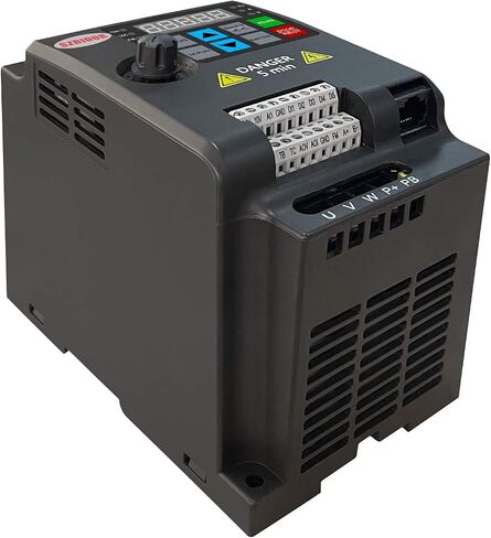 محرك تردد متغير، تيار متردد 220 فولت/0.75 كيلو وات 1 حصان 4 أمبير CNC VFD مرحلة واحدة إلى 3 مراحل للتحكم في سرعة محرك المغزل (مدخل مرحلة واحدة، مخرج 3 مراحل) أسود in Saudi Arabia