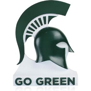 College Bronze Michigan State Spartans Office Desk Table Mini Helmet Accessories for Home Decor