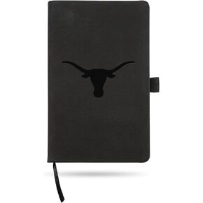 Rico Industries NCAA Texas Longhorns Black Jounral/Notepad 8.25" x 5.25"- Office Accessory