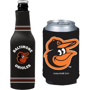 MLB Baseball Can & Bottle Holder Insulator Beverage Cooler (Los Angeles (Dodgers) - Logo)