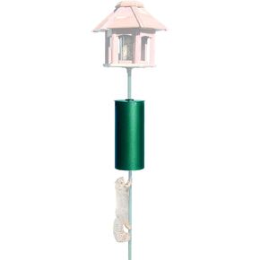 Perky-Pet 341 Metal Pole Squirrel Baffler, Green, 7.1"L x 7.07"W x 14.6"H