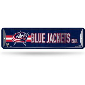 Rico Industries NHL Colorado Metal Street Sign Metal Street Sign 4" x 15" Home Décor - Bedroom - Office - Man Cave