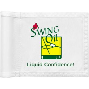 Golf Flag 8x6 Inch – 420D Nylon Double-Sided Mini Pin Flag with Tube Inset, Practice Putting Green Flags for Yard (BACKYARD TOUR)