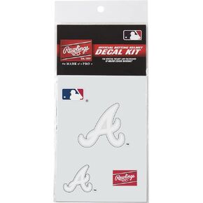 Rawlings MLB Authentic Baseball Helmet Decal Kit, (All Team Options)