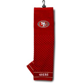 Team Golf NFL Embroidered Golf Towel, Checkered Scrubber Design, Embroidered Logo