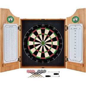NBA Boston Celtics Wood Dart Cabinet Set