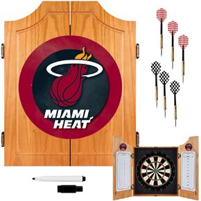NBA Miami Heat Wood Dart Cabinet Set