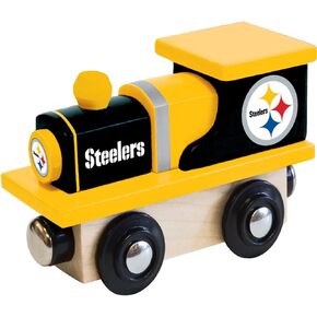 MasterPieces NFL Pittsburgh Steelers Real Wood Toy Train, For Ages 3+, Black