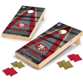 NFL Pro Football 2' x 4' Wood Direct Print Tournament Cornhole Set by Wild Sports, Comes with 8 Bean Bags - Perfect for Tailgate, Outdoor, Backyard in Kuwait