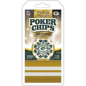 Masterpieces NFL Unisex-Adult 20-Piece Casino Style Poker Chips