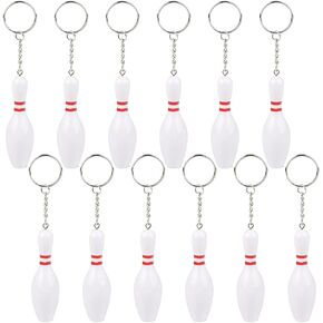 ArtCreativity Bowling Pin Keychains for Kids, Set of 12, Perfect for Team Giveaways, Sports & Souvenir Favors, Victory Parties, Gifts for Athletes, Moms, Dads & Coaches