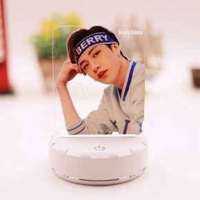 KPOP Stray Kids Night Light Seungmin Bangchan Changbin Hyunjin Colorful Acrylic LED Nightstand Desk Lamp