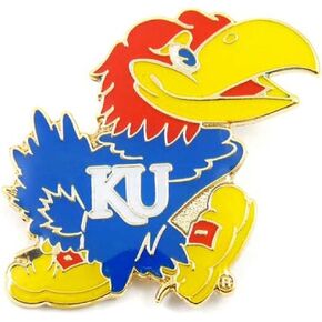 Aminco NCAA Kansas Jayhawks Team Logo Pin, team color