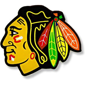 دبوس شعار فريق أمينكو NHL Chicago Blackhawks، لون الفريق (NHL-PN-001-04)