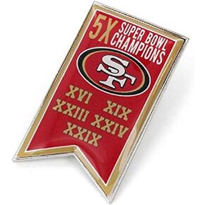 aminco NFL unisex-adult NFL Championship Banner Pin