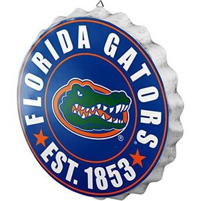 foco NCAA Team Logo Metal Bottle Cap Hanging Wall Sign